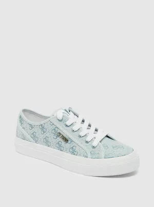 Blue Jelexa Low Top Sneakers Guess