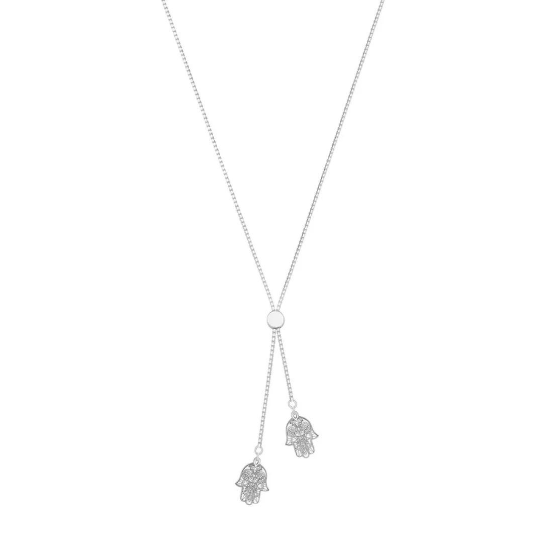 Carter Gore Hamsa Hand Slider Necklace Sterling Silver