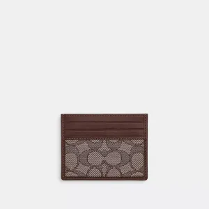 Coach Outlet Slim Id Card Case In Signature Jacquard