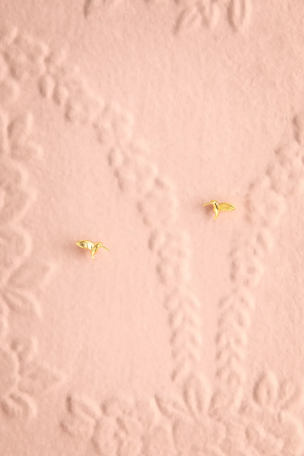 Colibri Gold | Hummingbird Stud Earrings