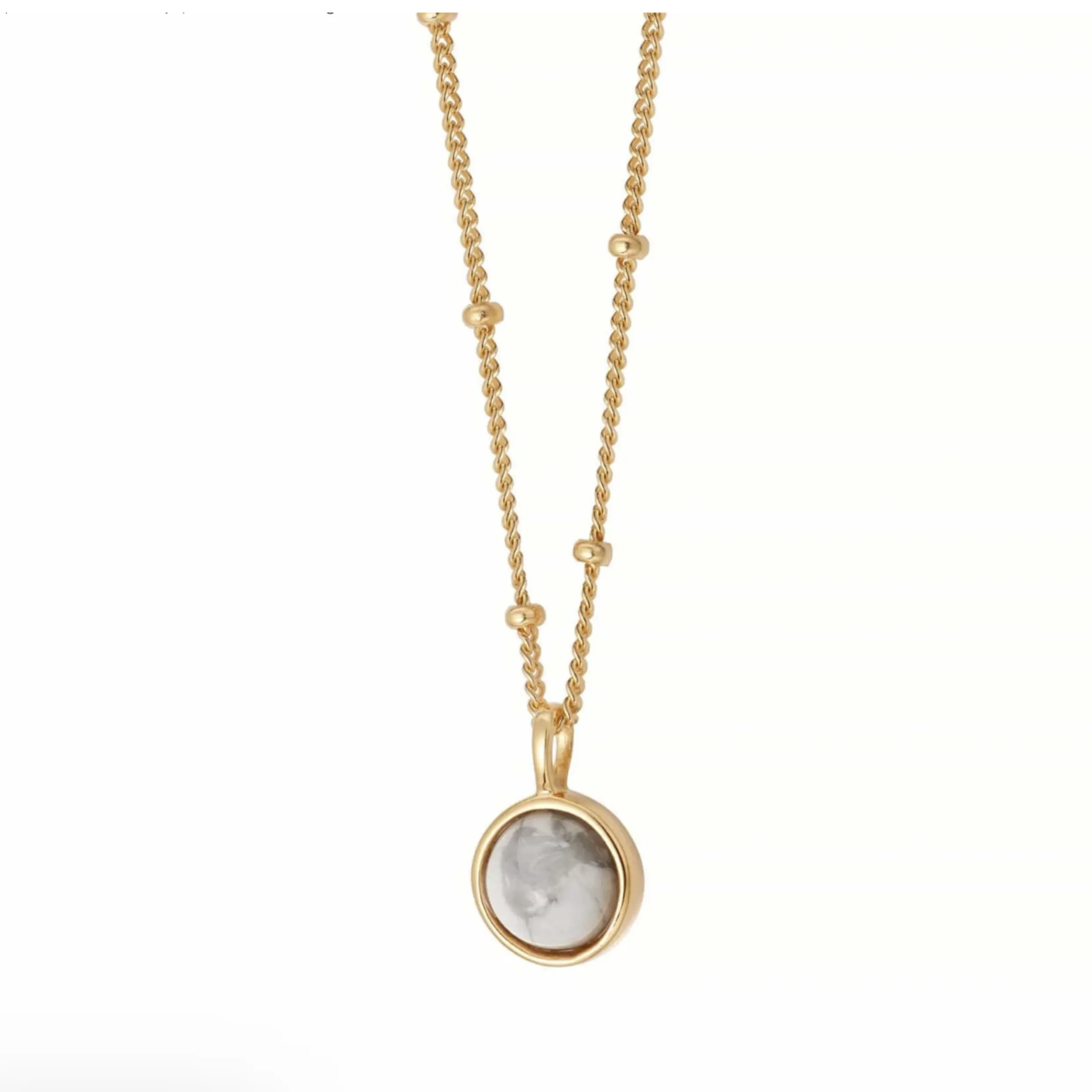 Daisy London HOWLITE HEALING STONE NECKLACE HN1006_GP