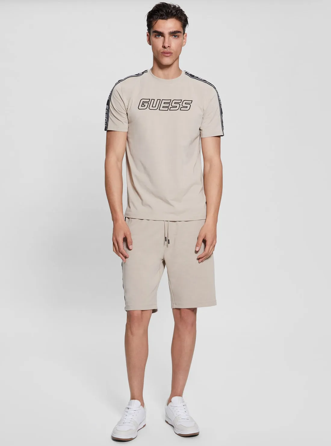 Eco Beige Arlo Short Sleeve T-Shirt Guess