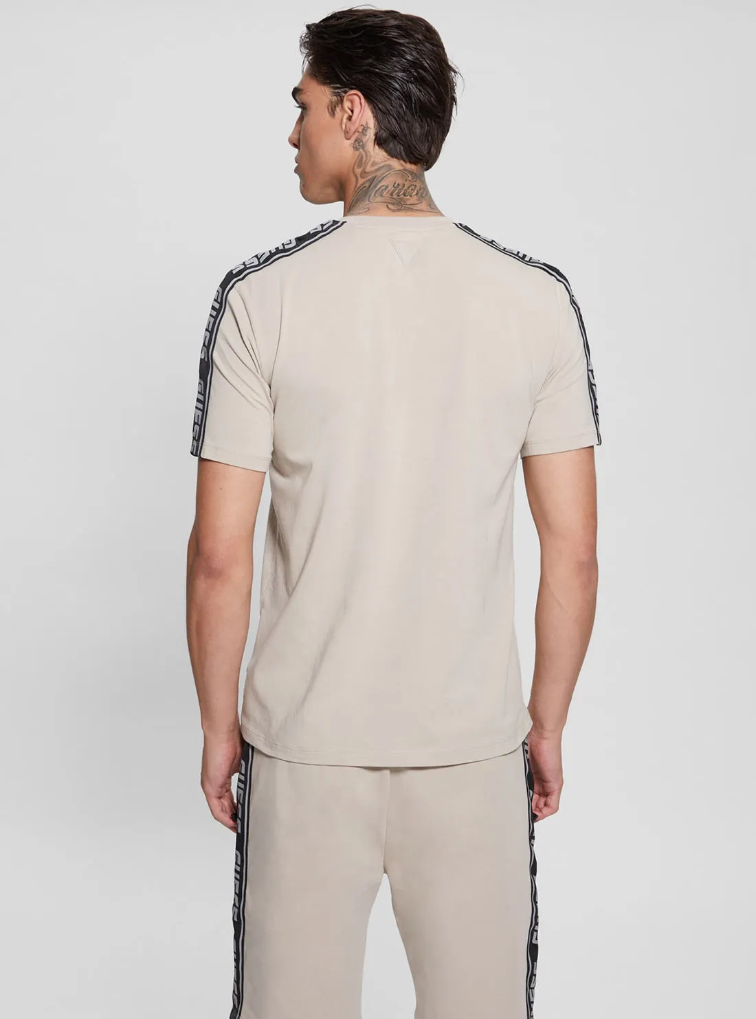 Eco Beige Arlo Short Sleeve T-Shirt Guess
