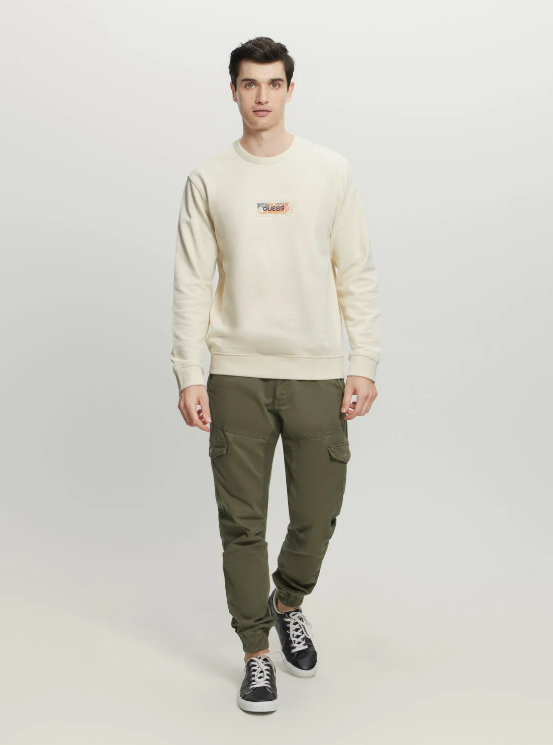 Eco Beige Box Back Jumper Guess