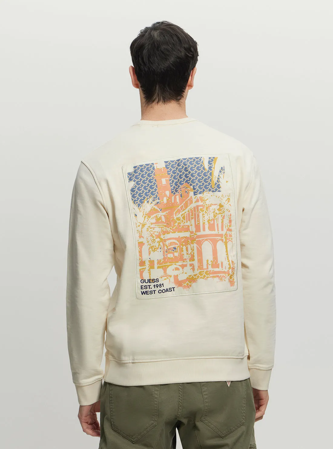 Eco Beige Box Back Jumper Guess