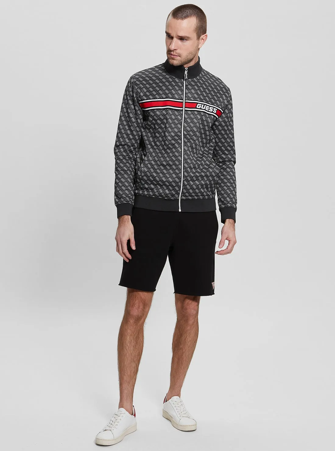 Eco Black Logo Korbin Active Jacket Guess