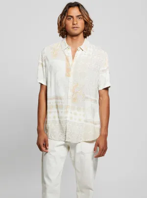Eco White Patchwork Shirt Guess