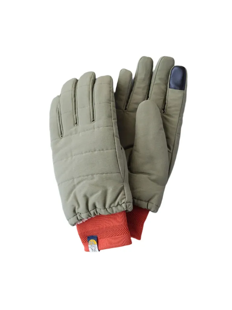 Elmer Joh Knit Cuff Gloves in Khaki