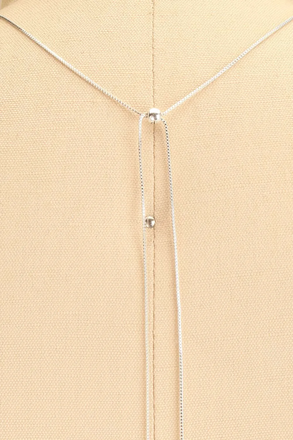 Ernae Silver | Adjustable Necklace w/ Ball Pendant