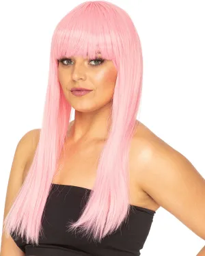 Fashion Deluxe Musk Stick Pink Long Wig