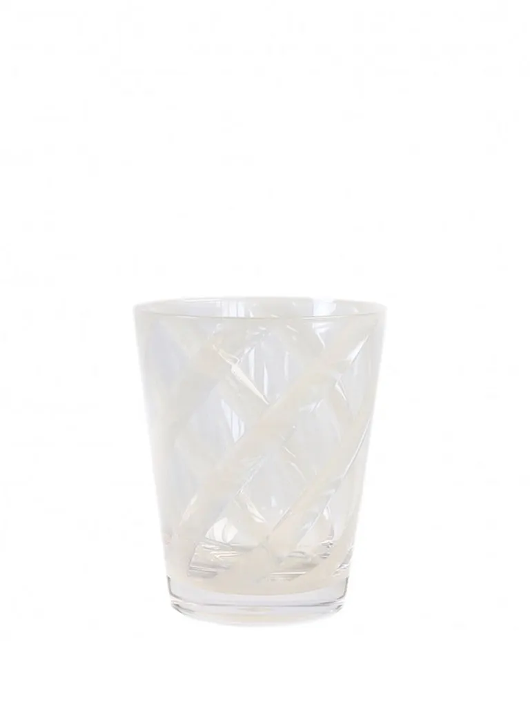 Fiorira un Giardino Methacrylate Spiral Glass in Bianco