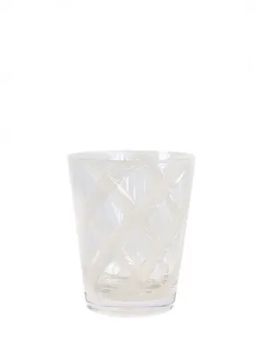 Fiorira un Giardino Methacrylate Spiral Glass in Bianco