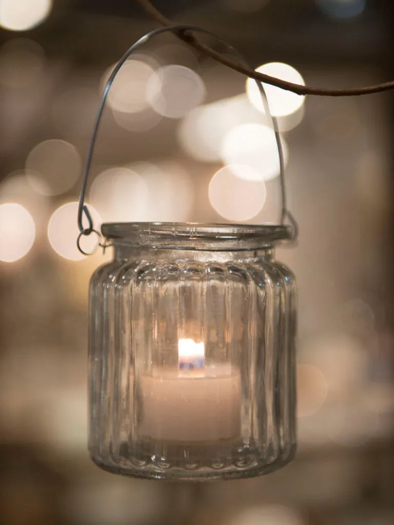 Fiorira Un Giardino Ribbed Hanging Tea Light