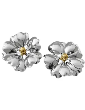 Fleur de Camélia Two Tone Flower Statement Earring