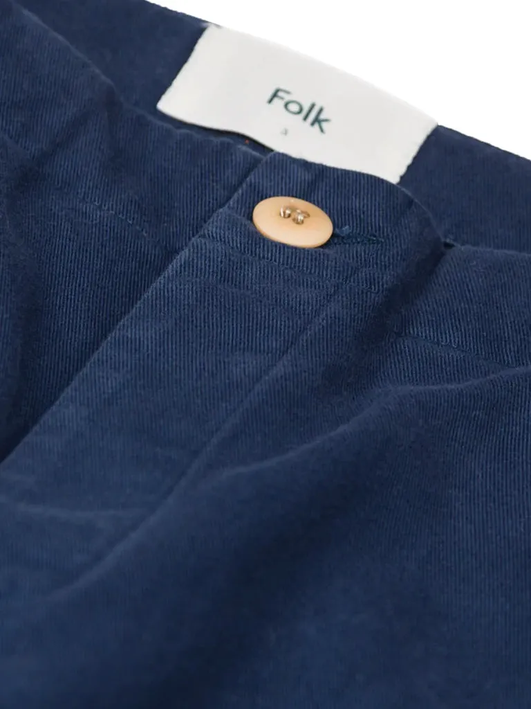 Folk Assembly Pant in Brushed Washed Ink