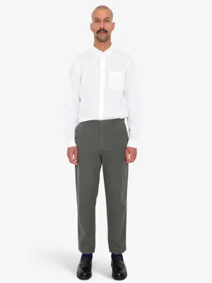 Folk Cotton Linen Trouser Fixed in Dark Sage