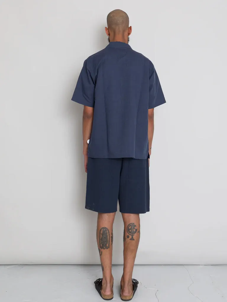 Folk Gabe Shirt in Soft Navy