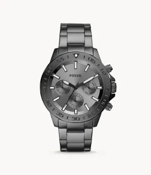 Fossil Men's Bannon Multifunction, Smoke-Tone Stainless Steel Watch