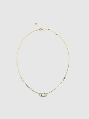 G Logo Crystal Necklace Guess