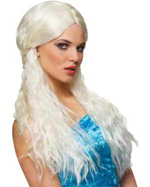 Game of Thrones Barbarian Long Platinum Blonde Wig