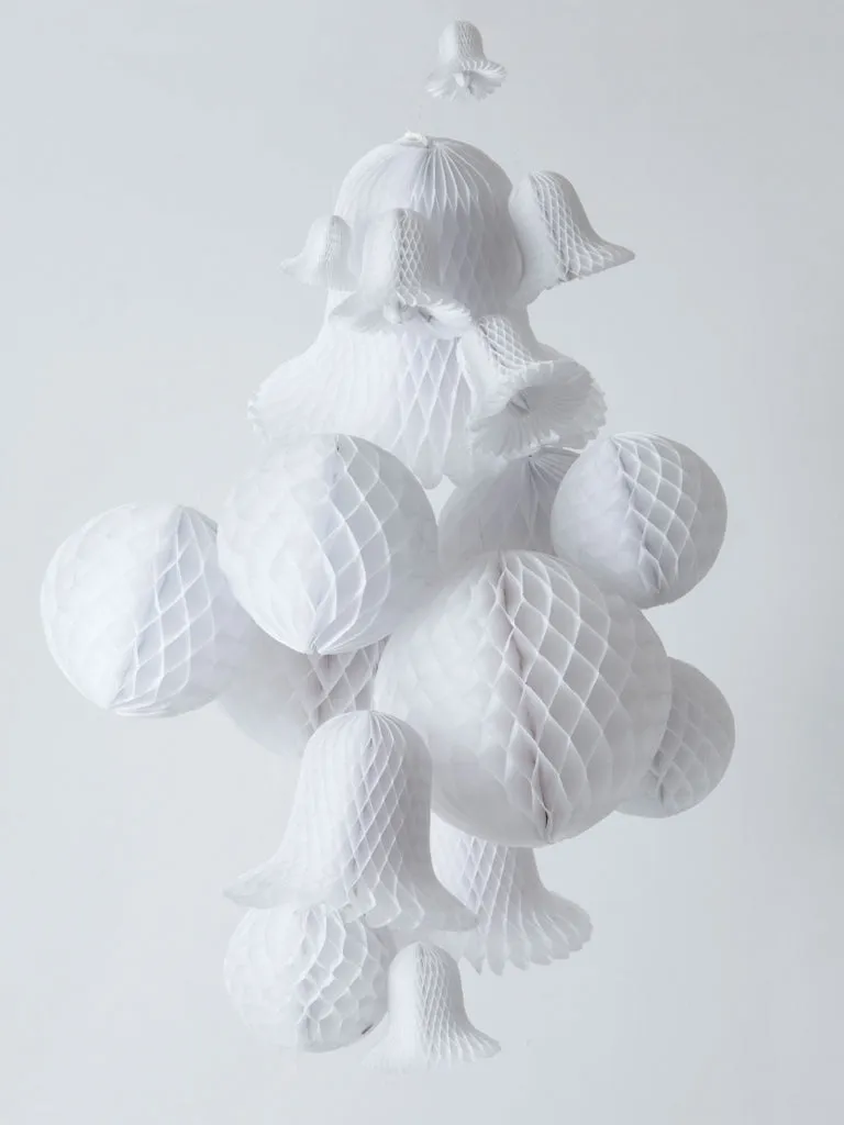 Giant Paper Globe in White