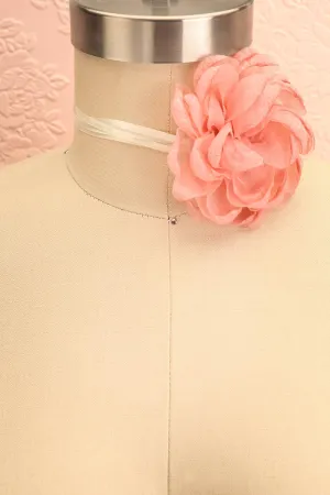Gillian Pink | Sparkly Rose Layered Choker