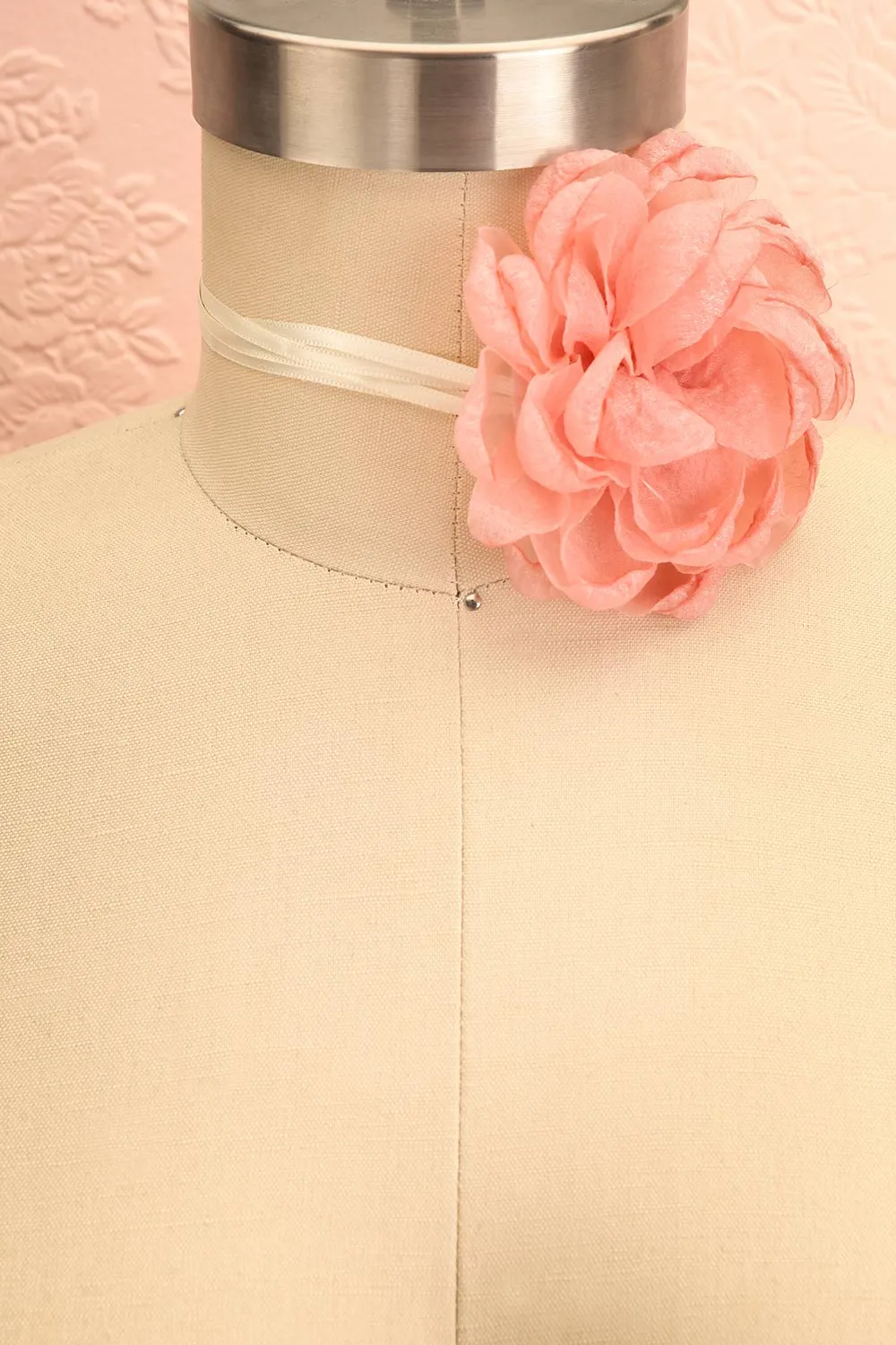 Gillian Pink | Sparkly Rose Layered Choker