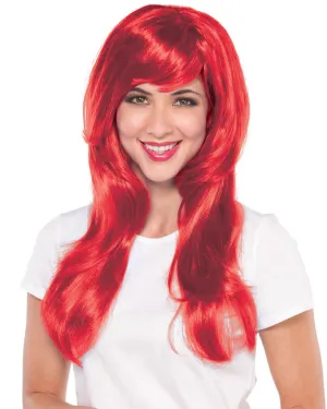 Glamorous Long Red Wig