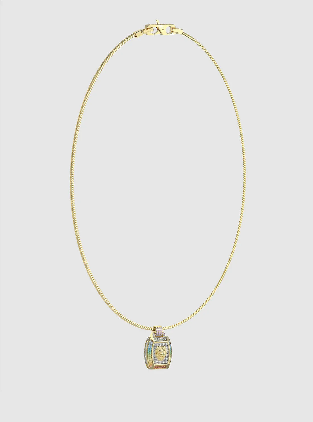 Gold Lion Charm Necklace Guess