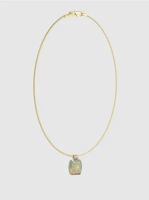 Gold Lion Charm Necklace Guess