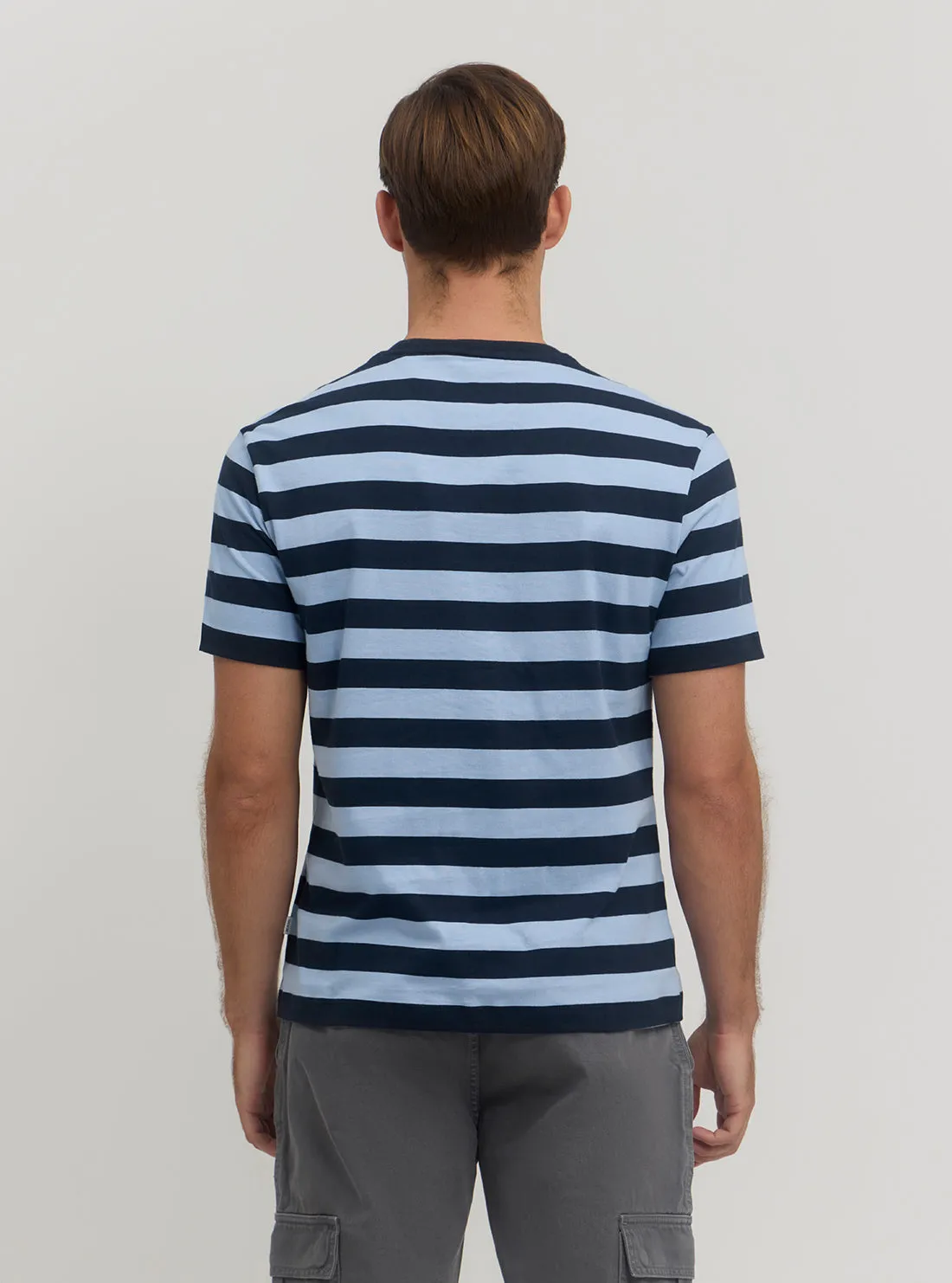 Guess Jeans Blue Striped T-Shirt Guess