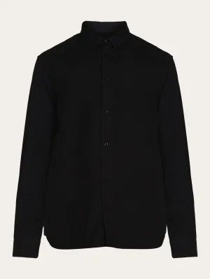 Harald Small Owl Oxford Regular Fit Shirt - GOTS/Vegan - Black Jet Knowledge Cotton