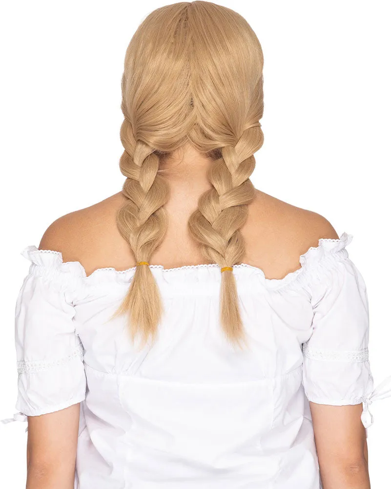Heidi Deluxe Plaited Blonde Wig