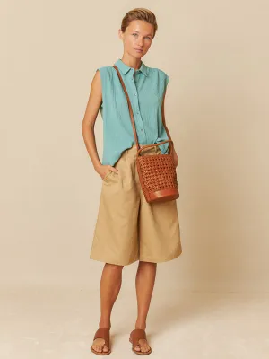 Indi & Cold Doubleface Top in Jade