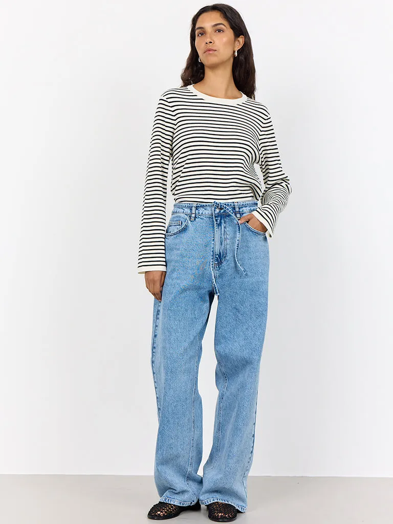 Levete Room Kirsten Stripe Top in Black White