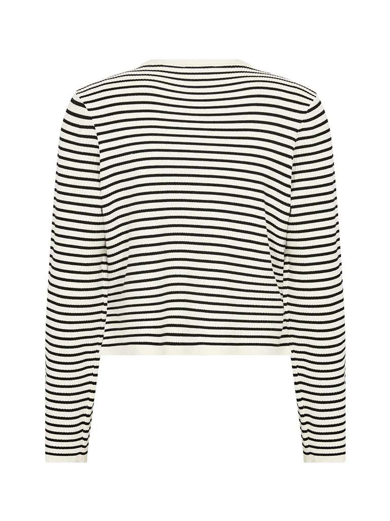 Levete Room Kirsten Stripe Top in Black White