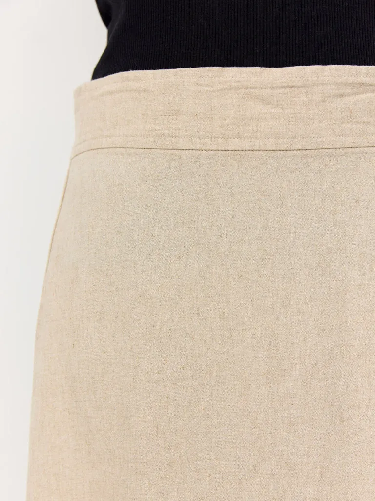Levete Room Naja Linen Skirt in Island Fossil