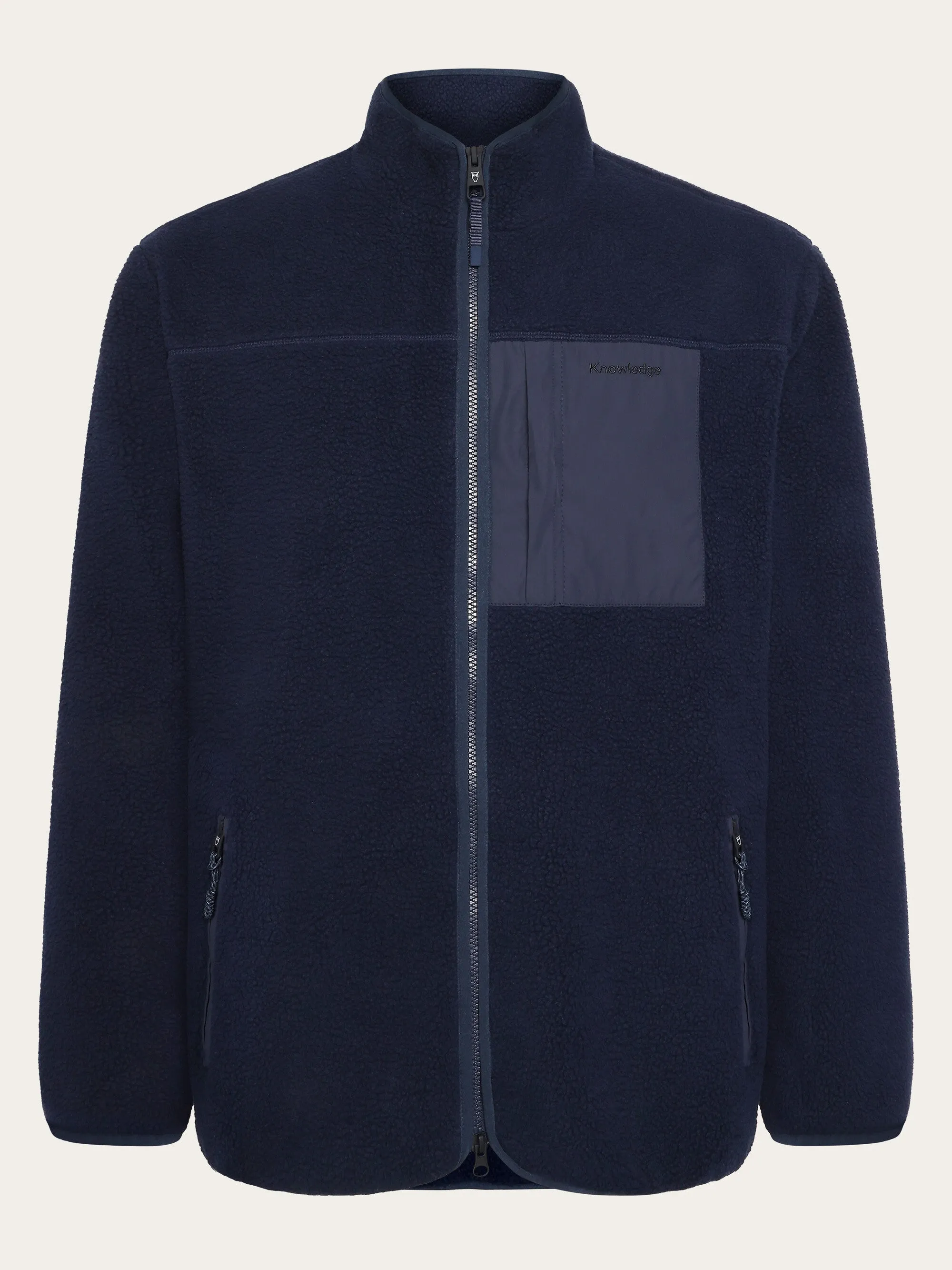 Loose Fit Zip Fleece - GRS/Vegan - Night Sky Knowledge Cotton