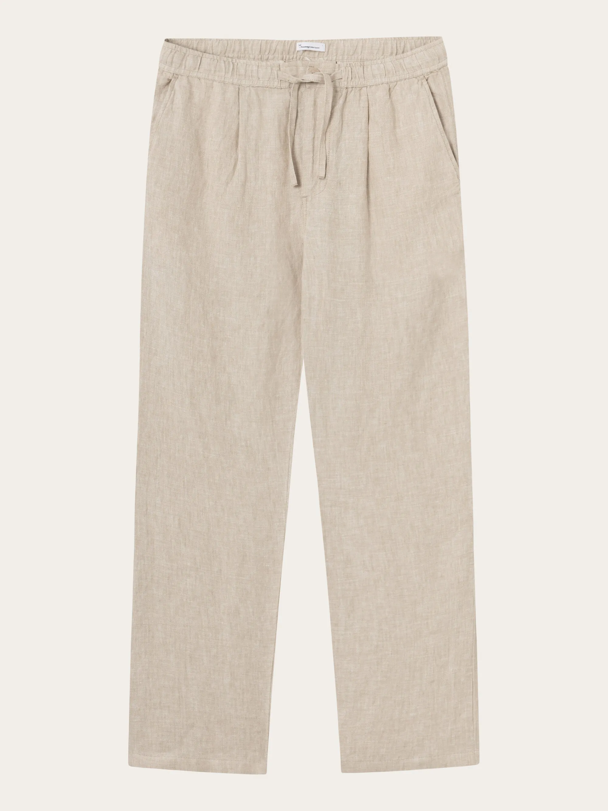 Loose linen pant - Yarndyed - Light feather gray Knowledge Cotton