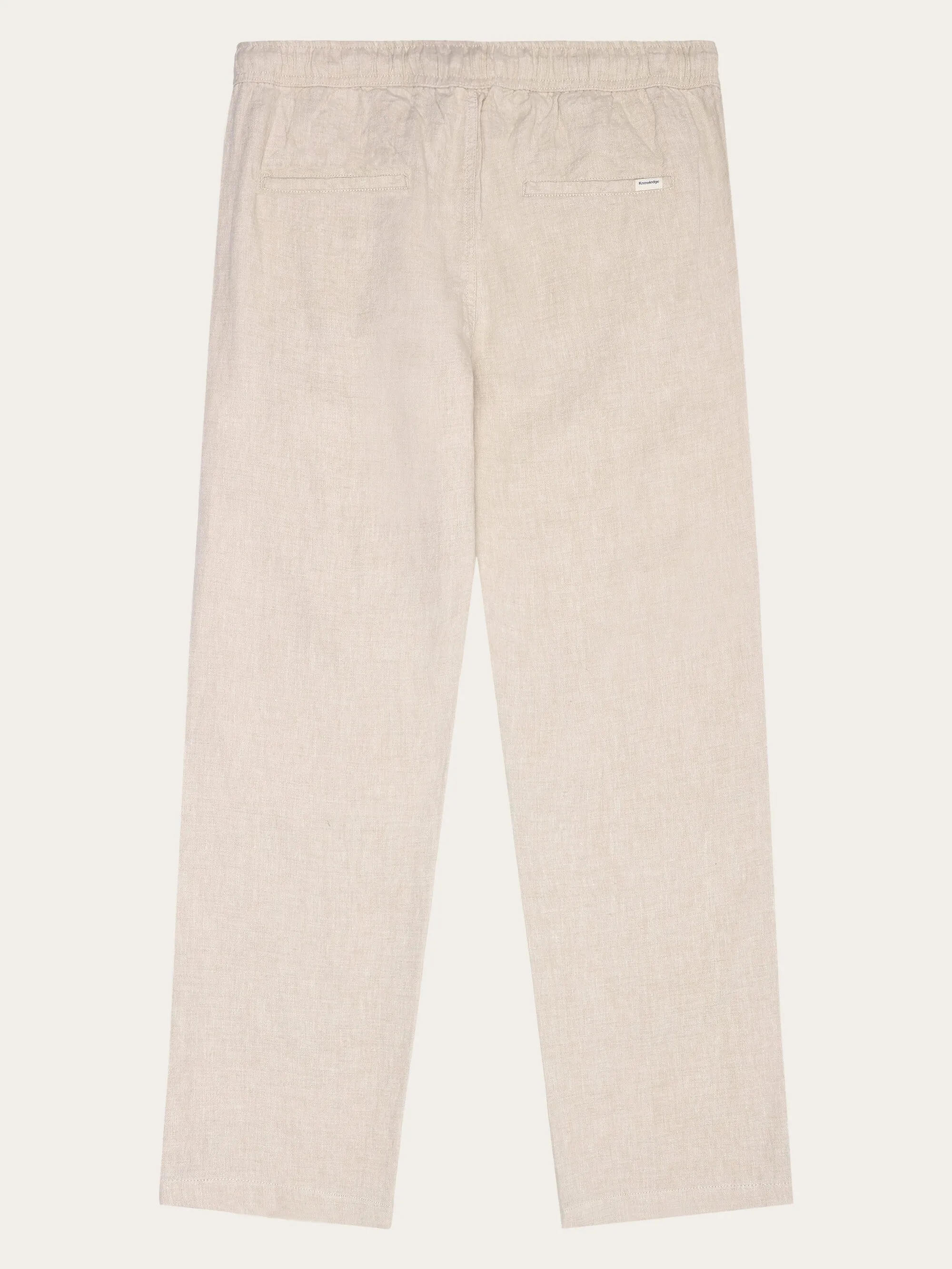 Loose linen pant - Yarndyed - Light feather gray Knowledge Cotton