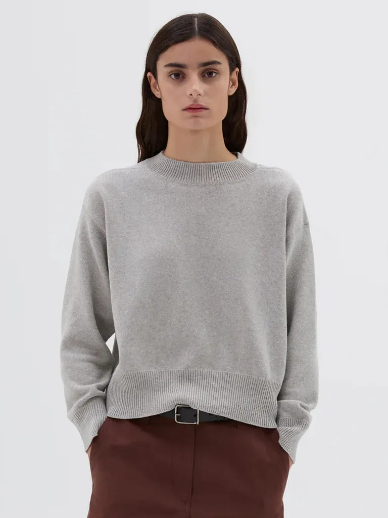 MHL Flatlock Guernsey in Light Grey