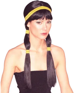 Native Princess Long Brown Wig