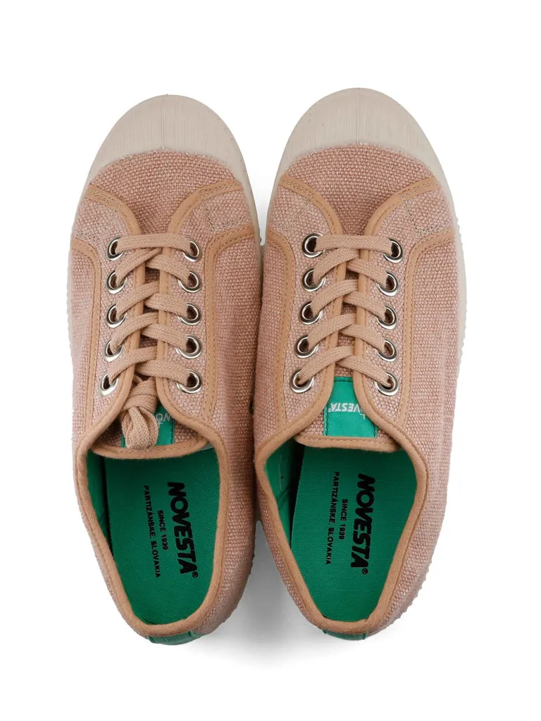 Novesta Star Master Low Top Trainers in Hemp Pink
