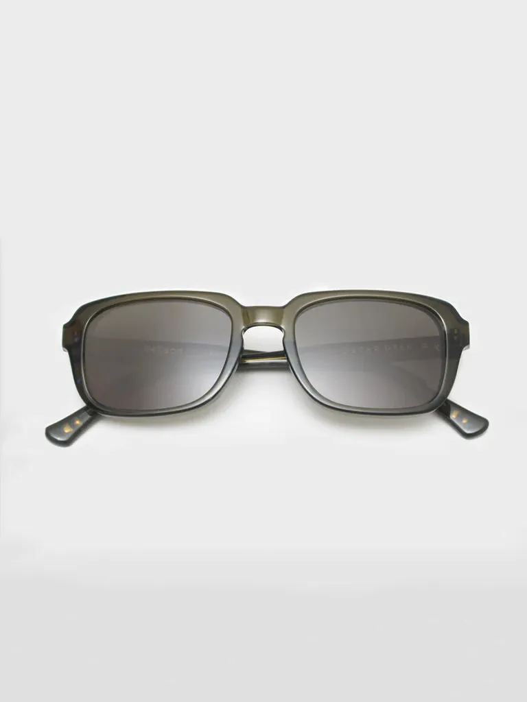 Oscar Deen Nelson Sunglasses in Dark Olive/Night