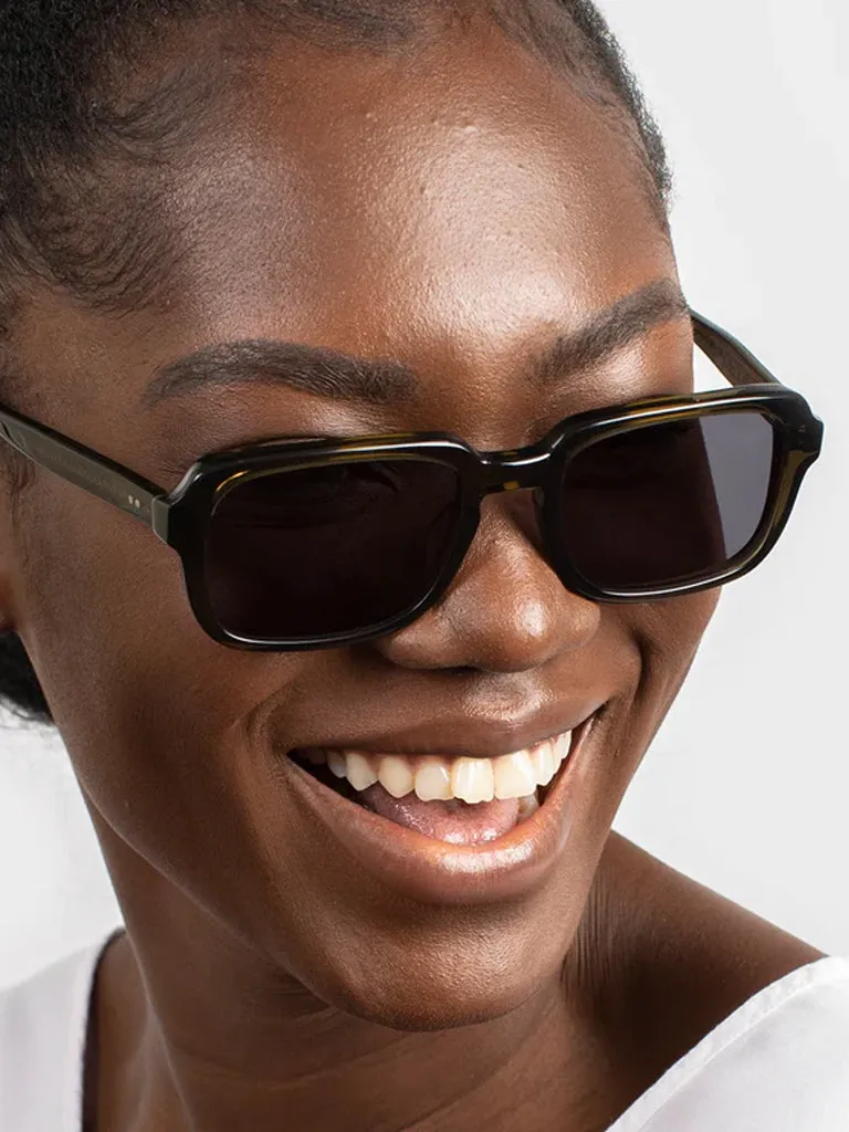 Oscar Deen Nelson Sunglasses in Dark Olive/Night