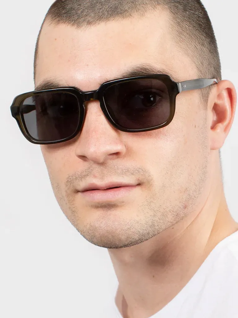 Oscar Deen Nelson Sunglasses in Dark Olive/Night