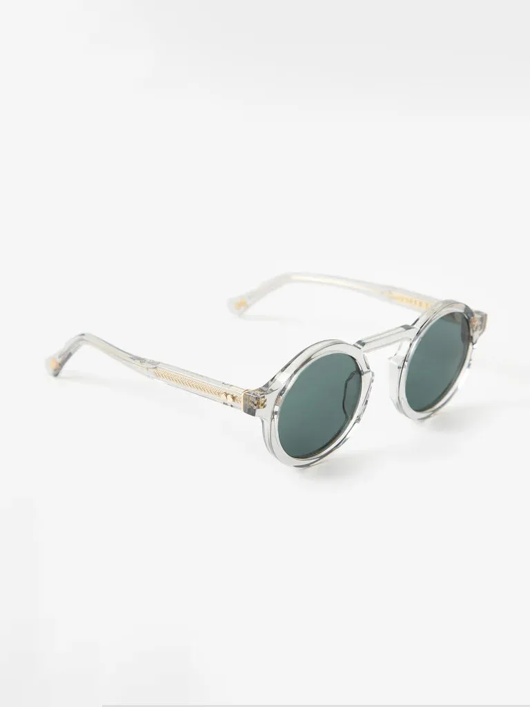 Oscar Deen Panda Sunglasses in Slate/Olive