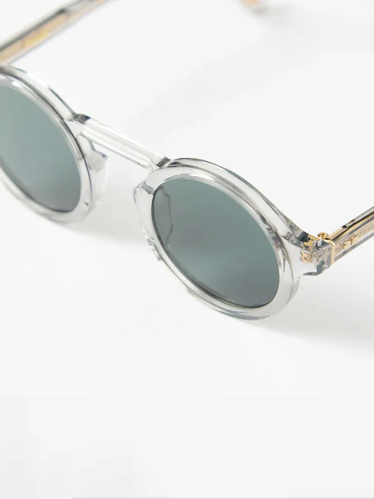 Oscar Deen Panda Sunglasses in Slate/Olive