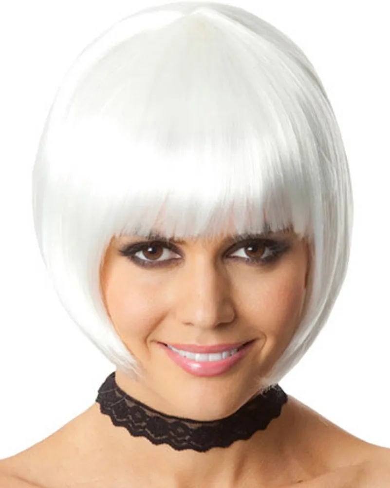 Party White Bob Wig