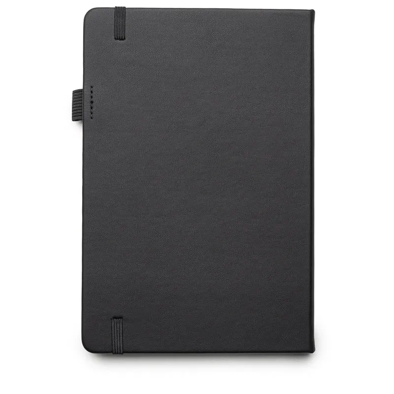 Politics Leather Notebook - Black